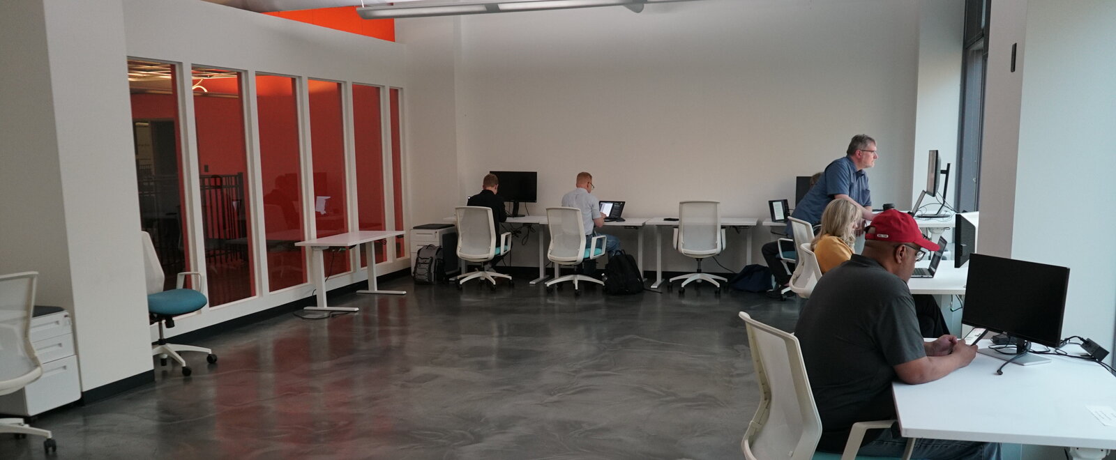 Open coworking floor at The Loft 419